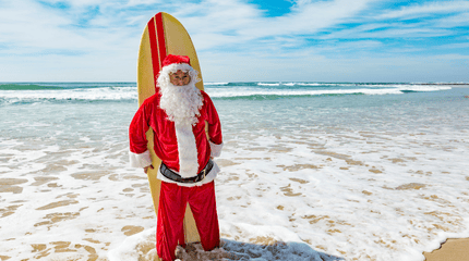 Surfing Santa Beach Parade Event